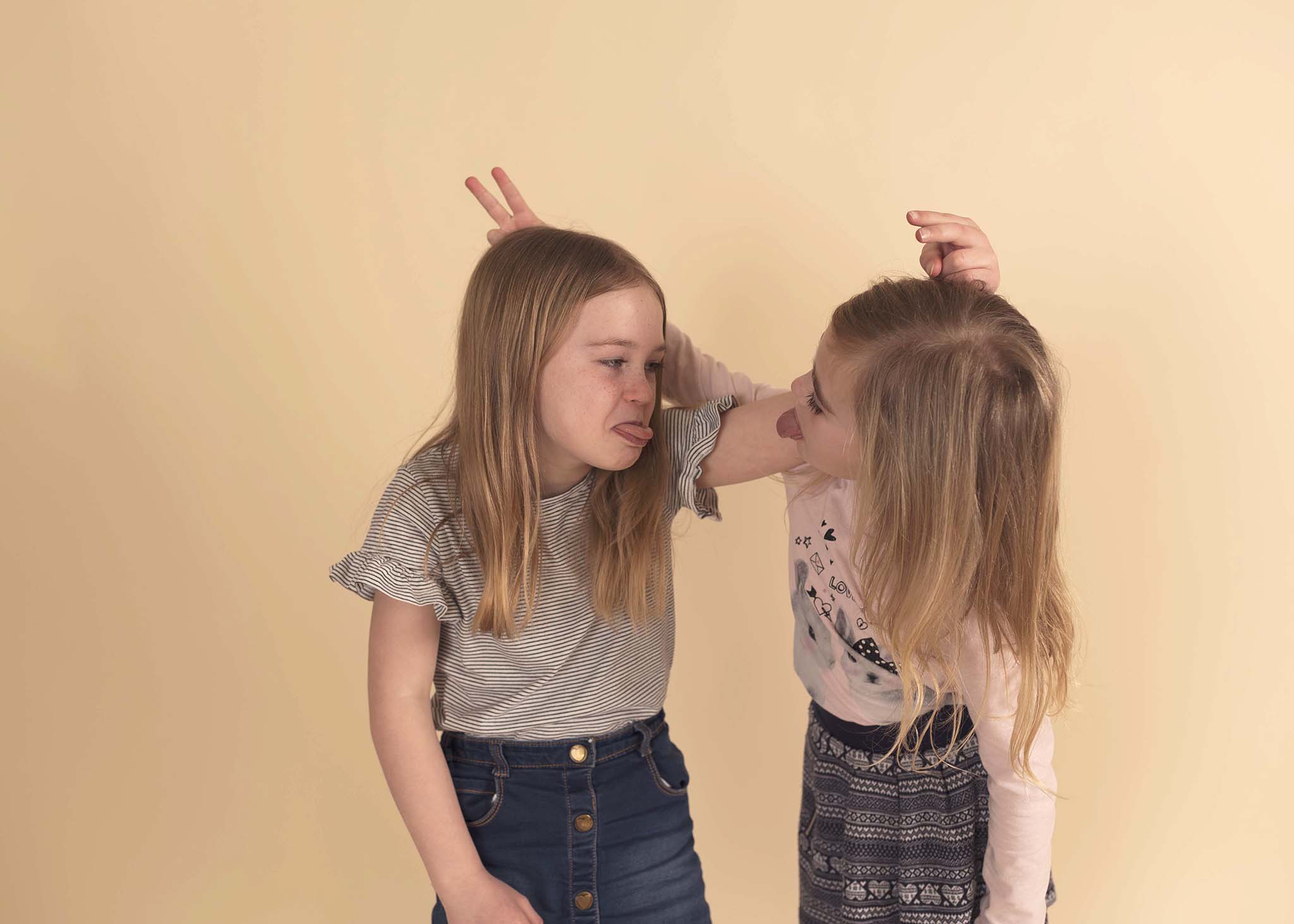 Photograph of children at Photoshoot in Edinburgh studio