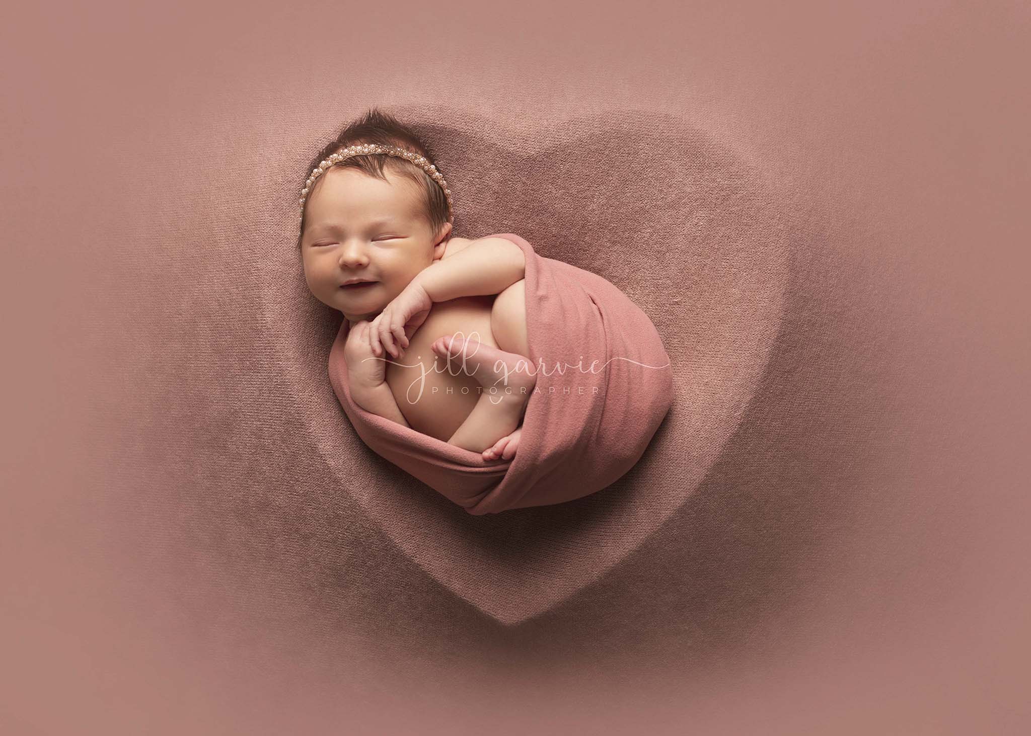 Photograph of Newborn baby taken at Jill Garvie Photography studio in Edinburgh