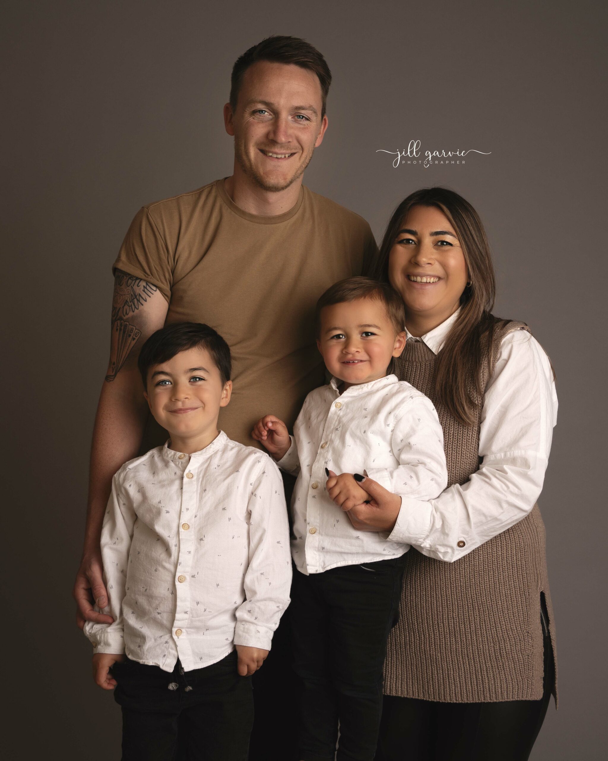 Photograph of family taken at Photoshoot